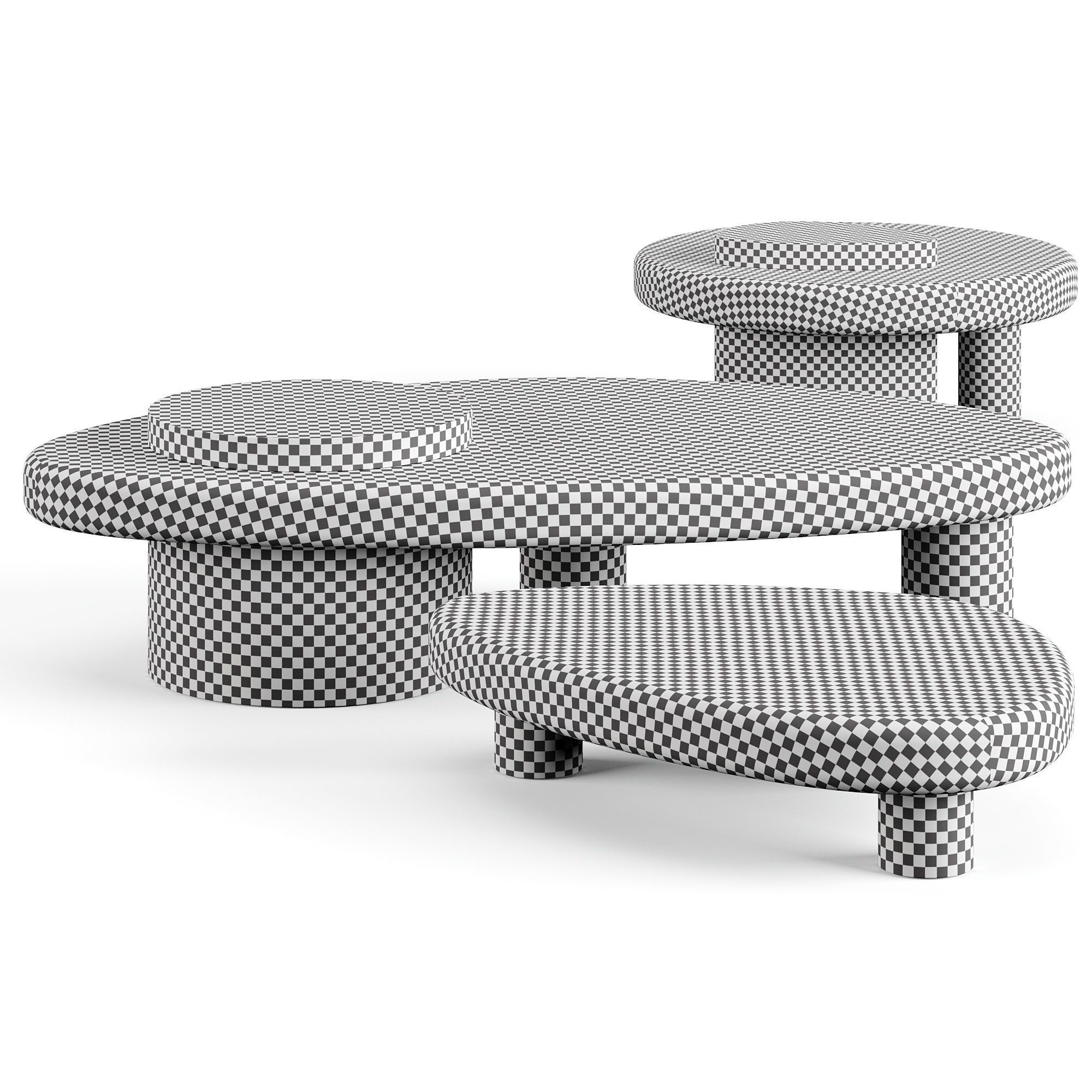 Trussardi Larry Coffee Table Low-poly 3D model_6
