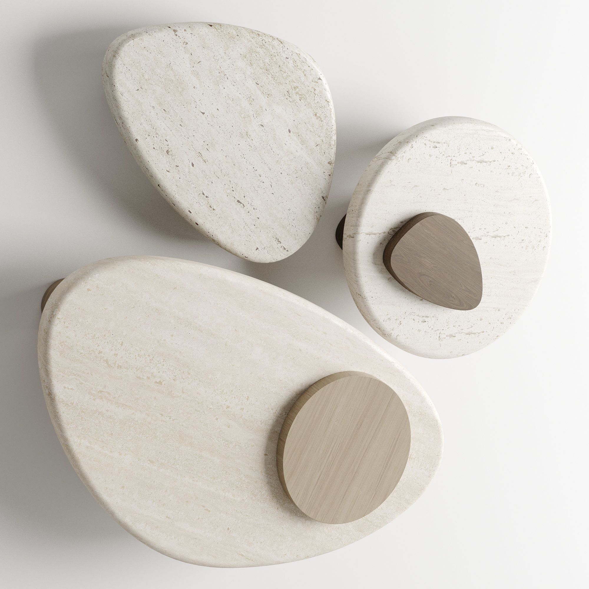 Trussardi Larry Coffee Table Low-poly 3D model_5