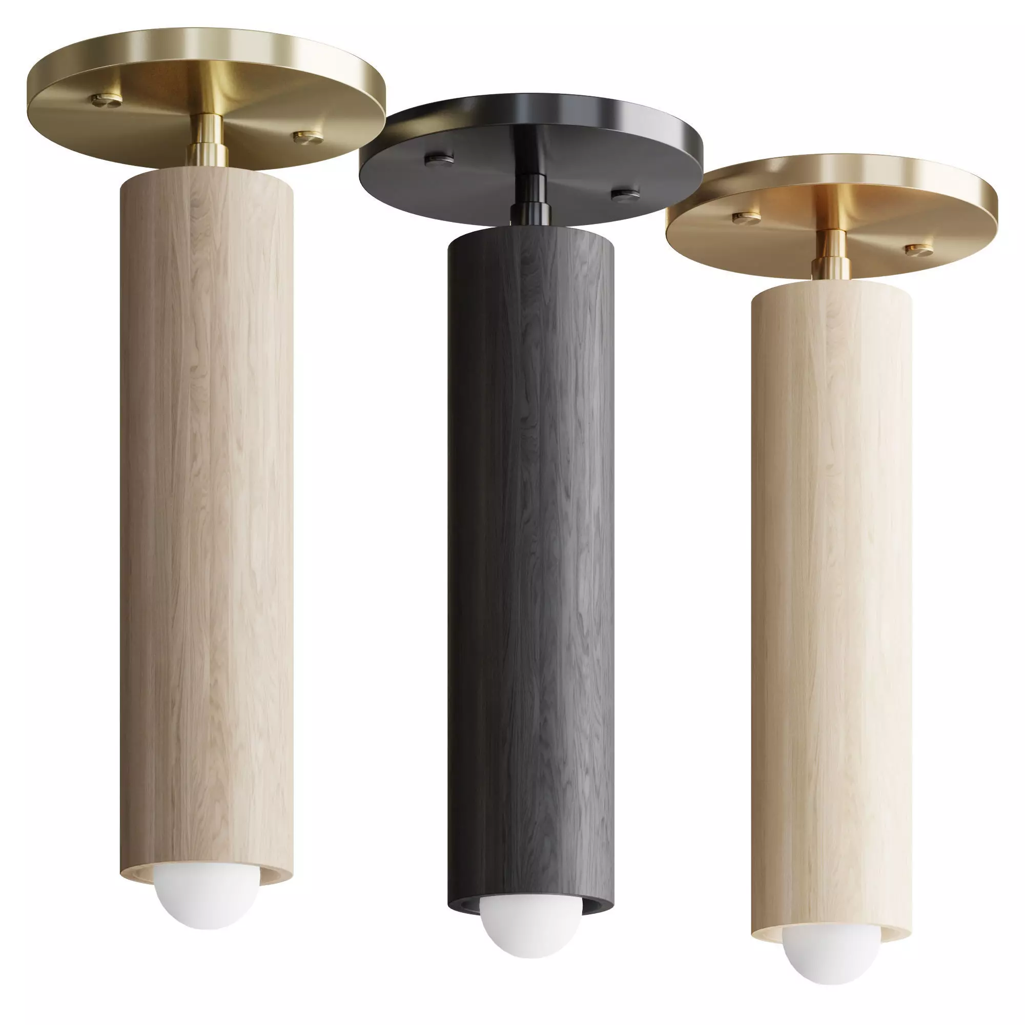 Workstead Lodge Flush Mount 3D model_0