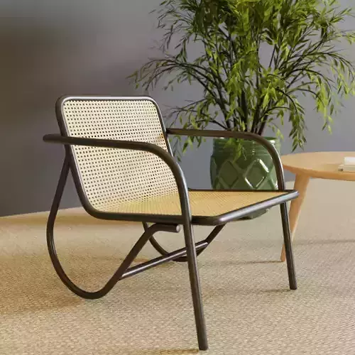 Rattan Mid Century Chair