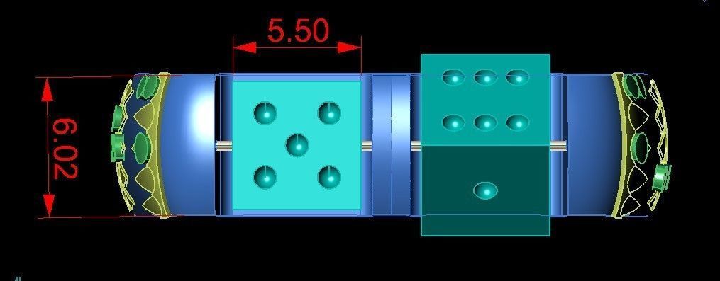 movable dice ring backgammon 3D print model_5