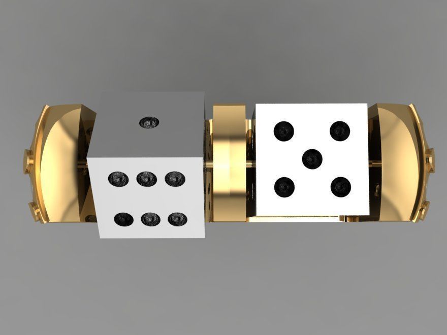 movable dice ring backgammon 3D print model_4