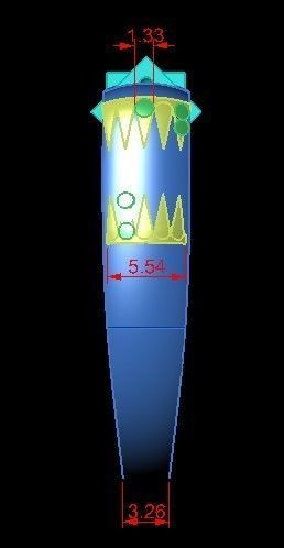 movable dice ring backgammon 3D print model_6