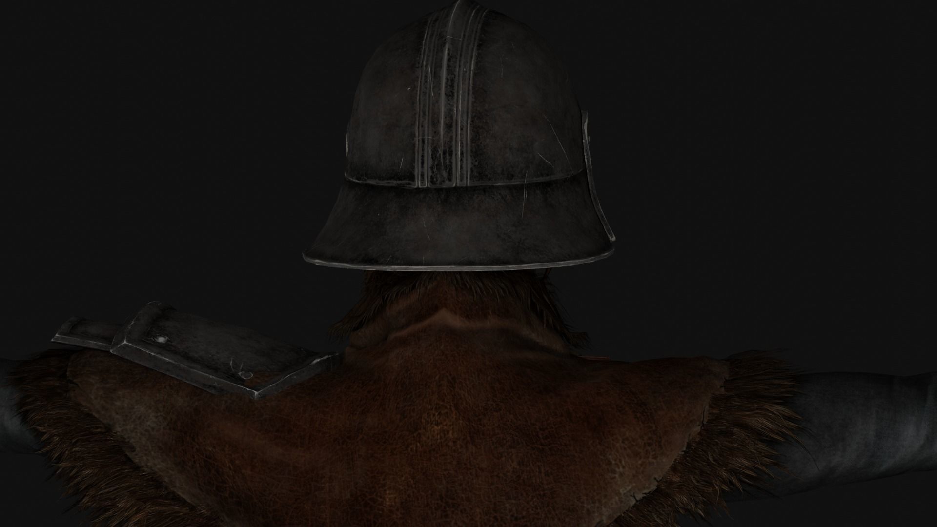 Ame Female Warrior Stylized NPR 3D model_7