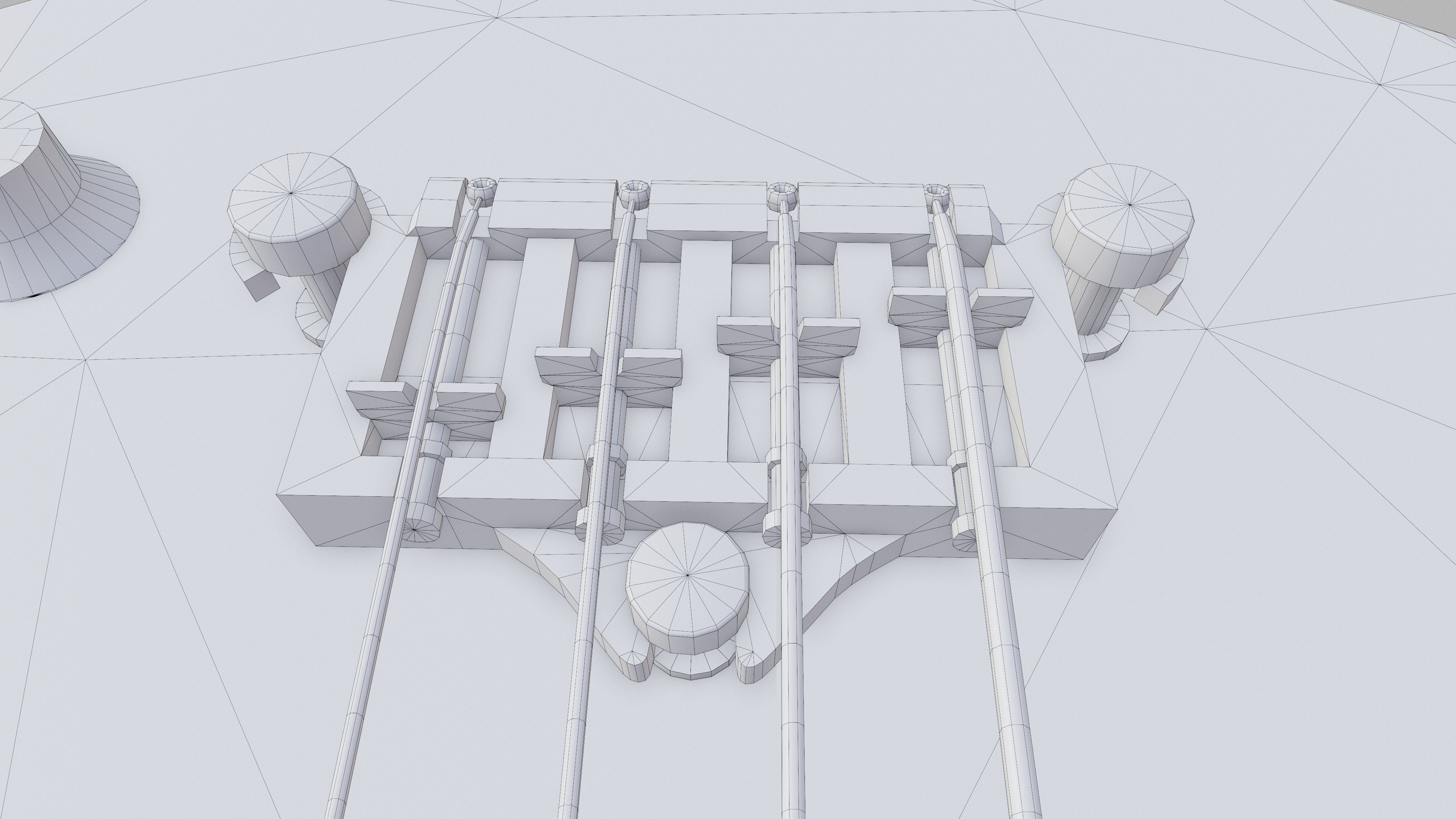 Gibson SG Standart Bass Low poly PBR Low-poly 3D model_12