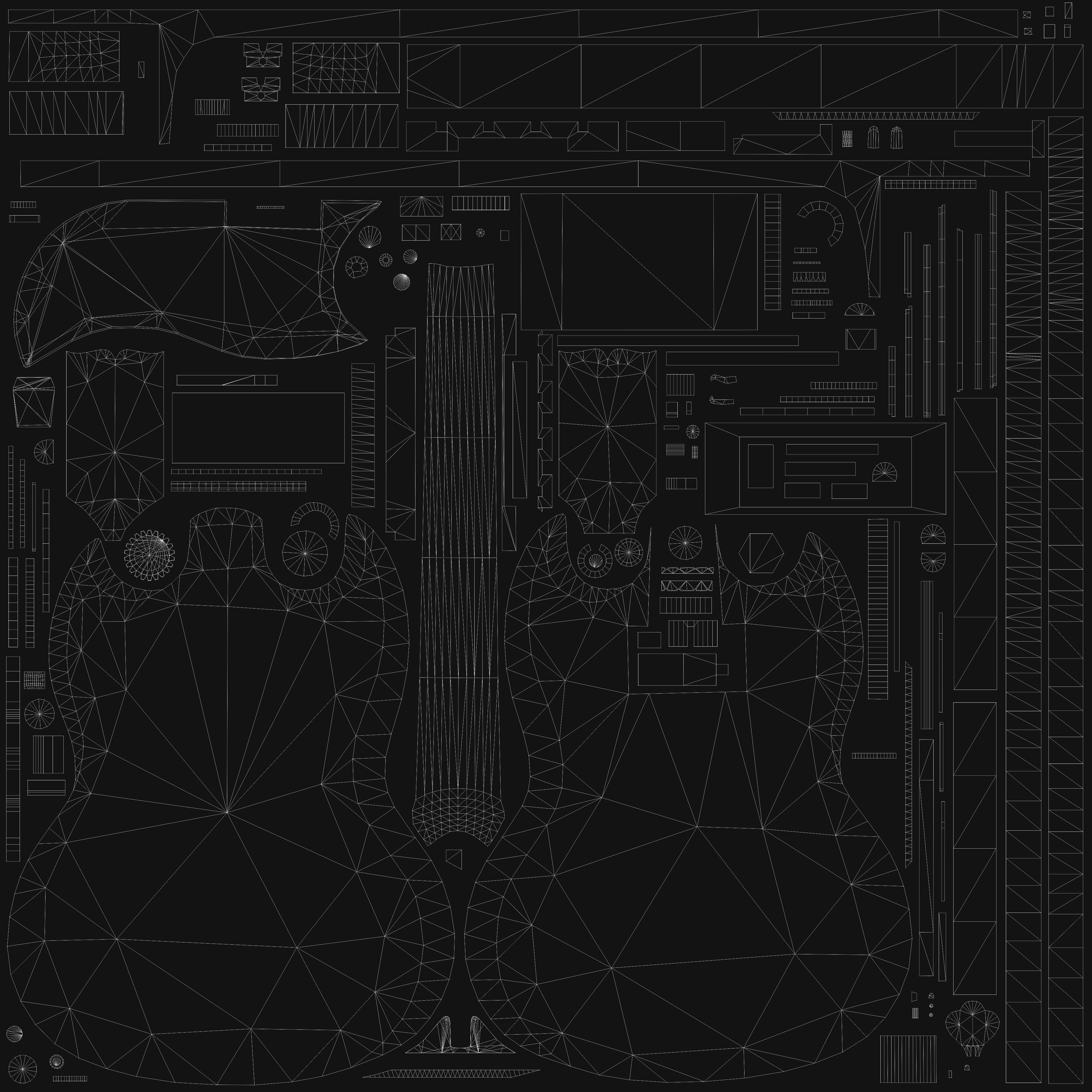 Gibson SG Standart Bass Low poly PBR Low-poly 3D model_13