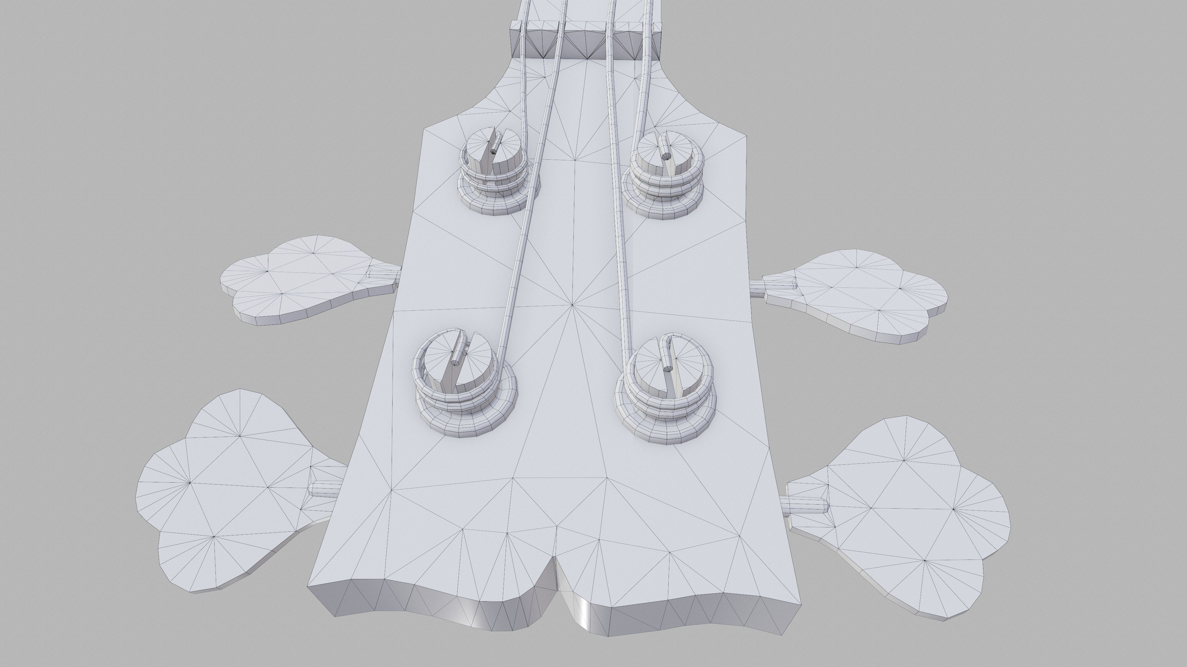 Gibson SG Standart Bass Low poly PBR Low-poly 3D model_11