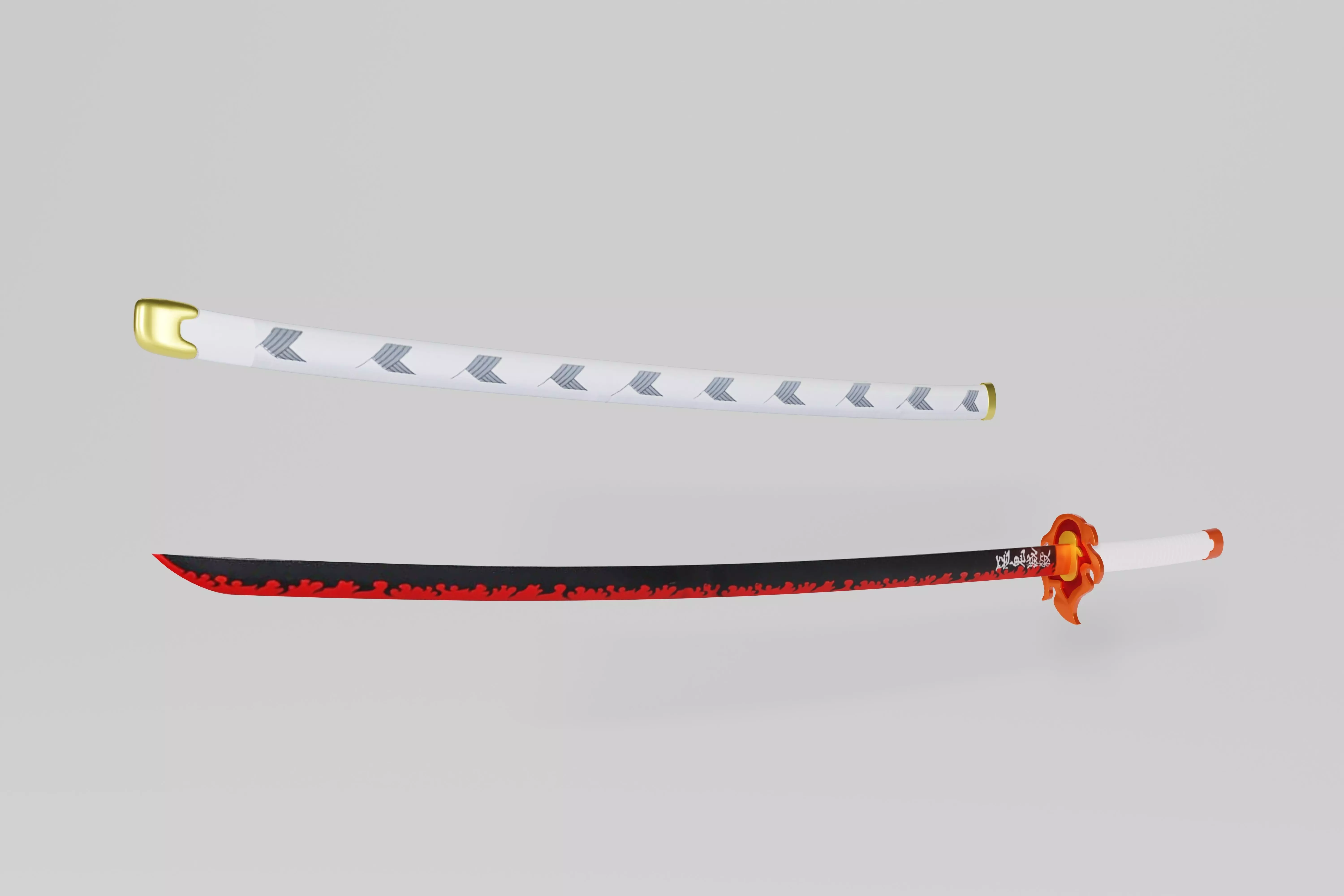 Demon Slayer Rengoku Sword - Kimetsu No Yaiba 3D print model 3D print model_0