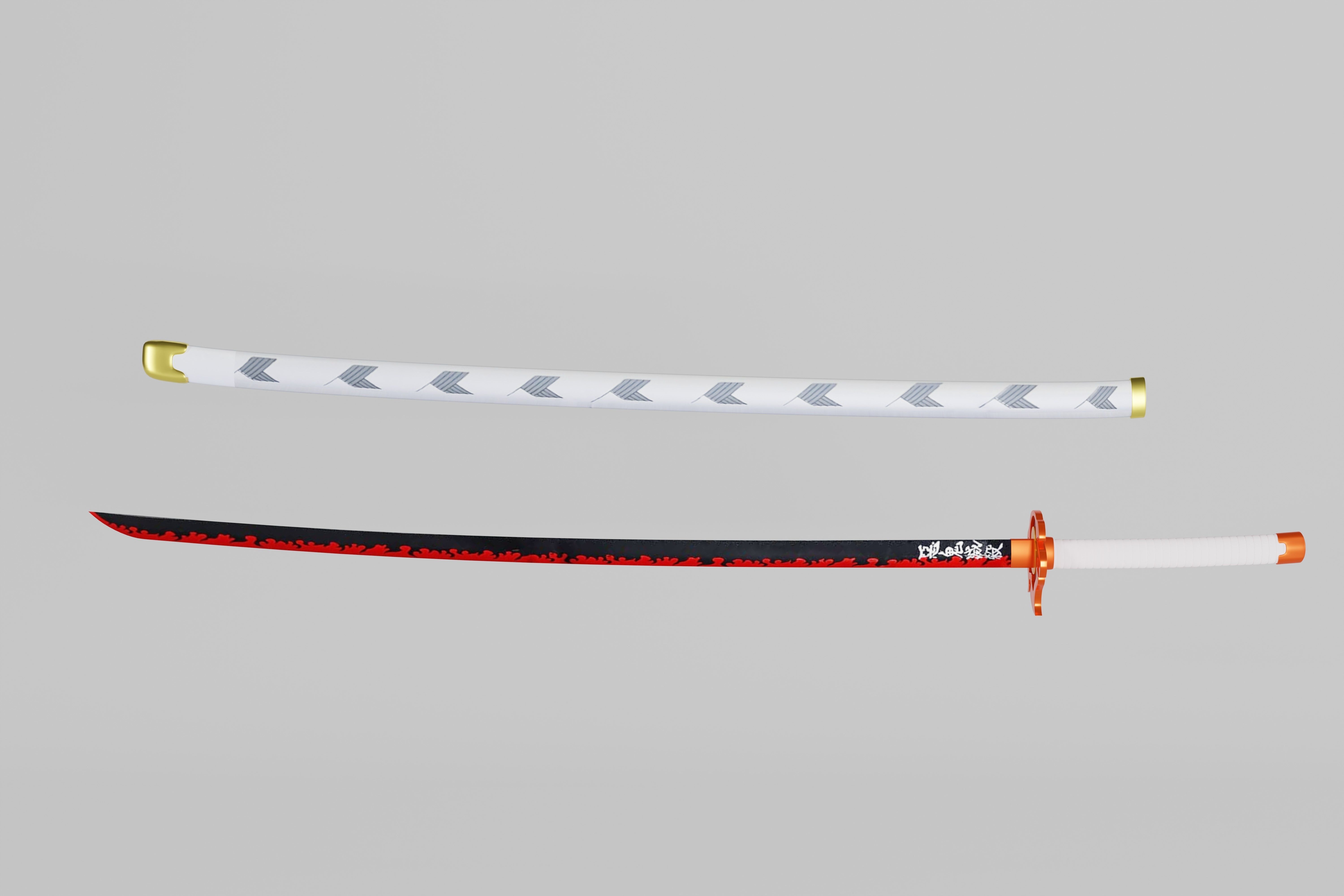 Demon Slayer Rengoku Sword - Kimetsu No Yaiba 3D print model 3D print model_2
