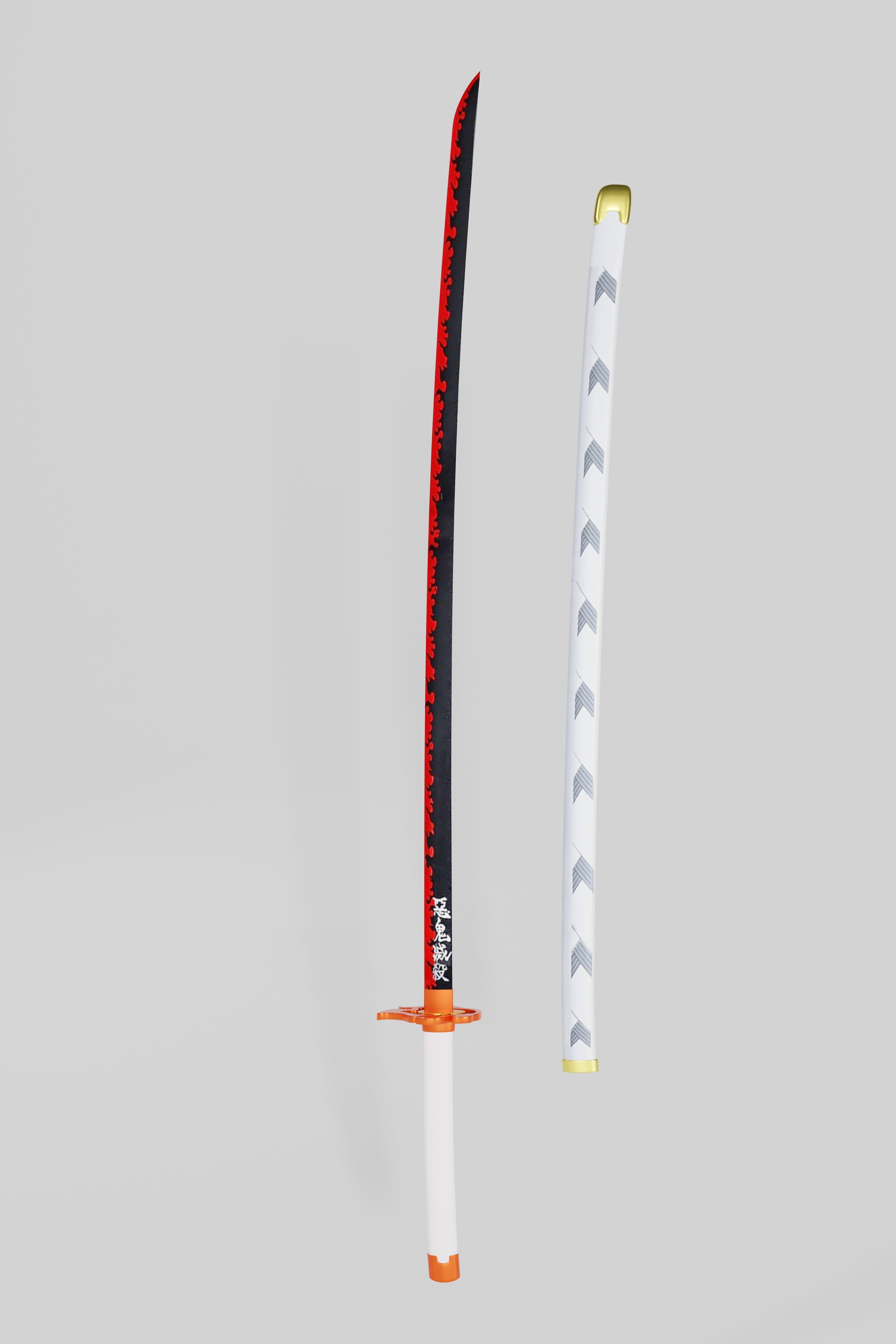 Demon Slayer Rengoku Sword - Kimetsu No Yaiba 3D print model 3D print model_3