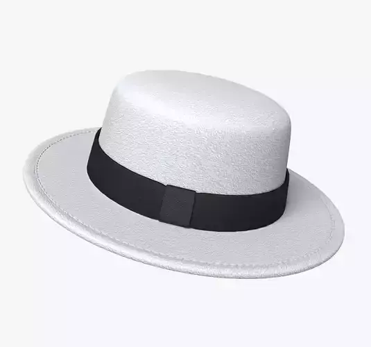 White felt hat 