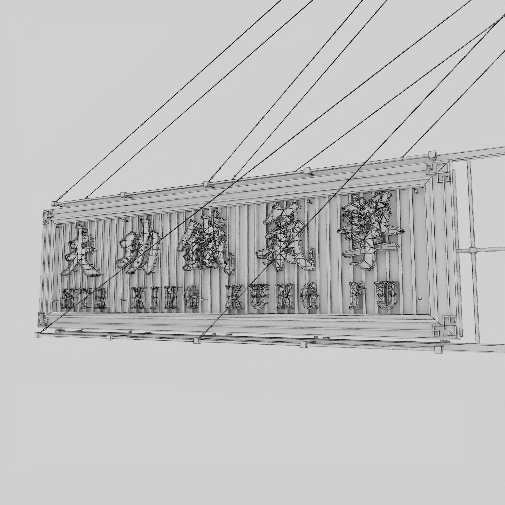 Hong Kong Neon Sign V05 Bundle 3D model_17