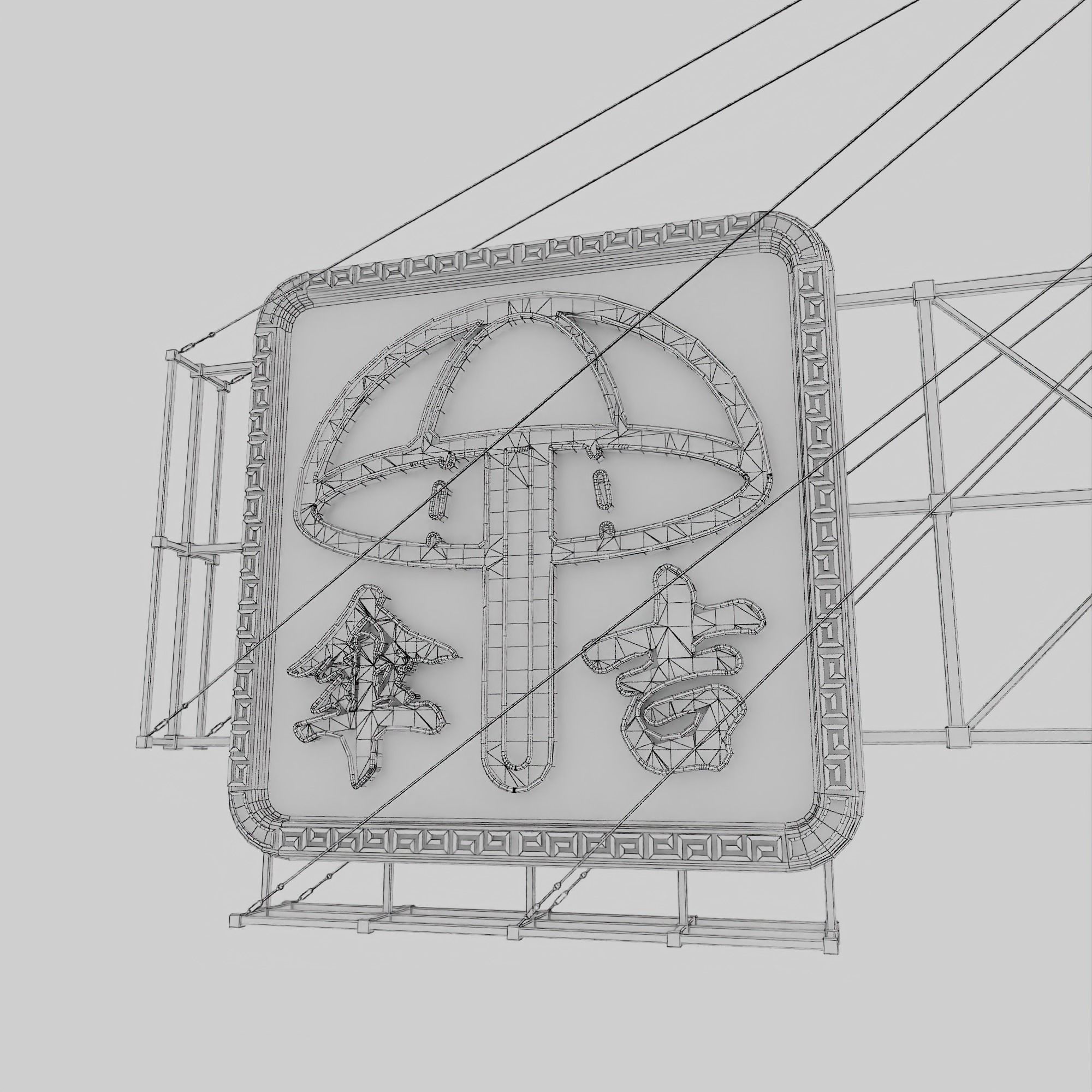 Hong Kong Neon Sign V05 Bundle 3D model_77