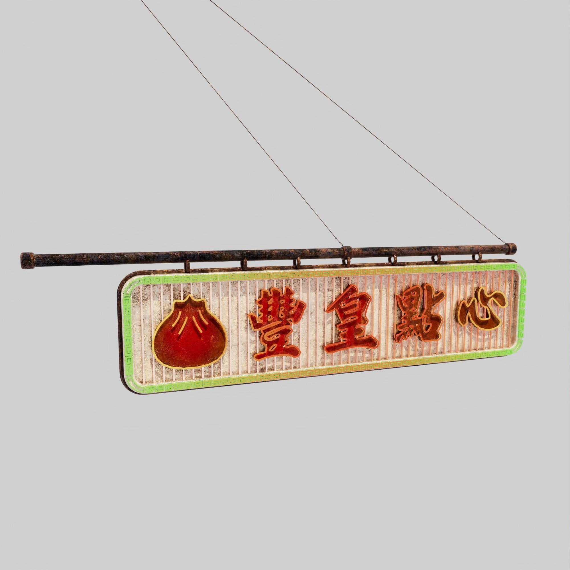 Hong Kong Neon Sign V05 Bundle 3D model_14