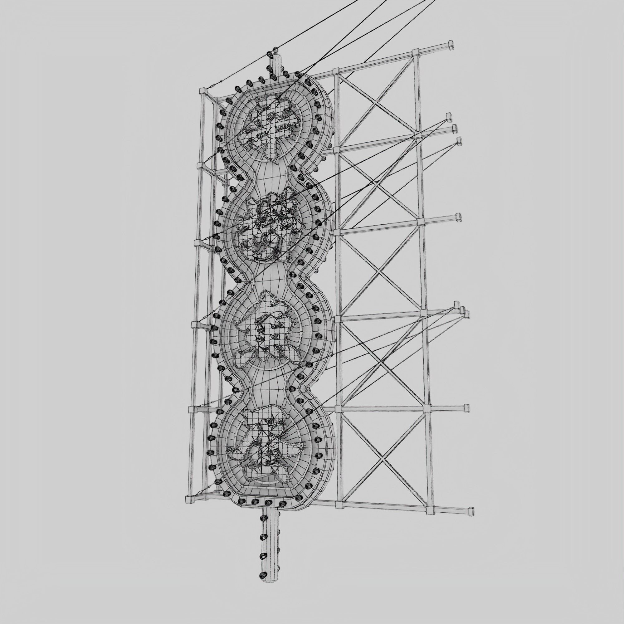 Hong Kong Neon Sign V05 Bundle 3D model_37