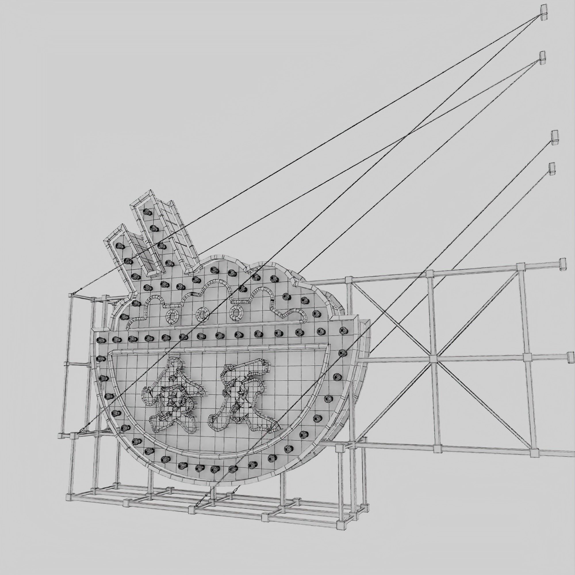 Hong Kong Neon Sign V05 Bundle 3D model_41