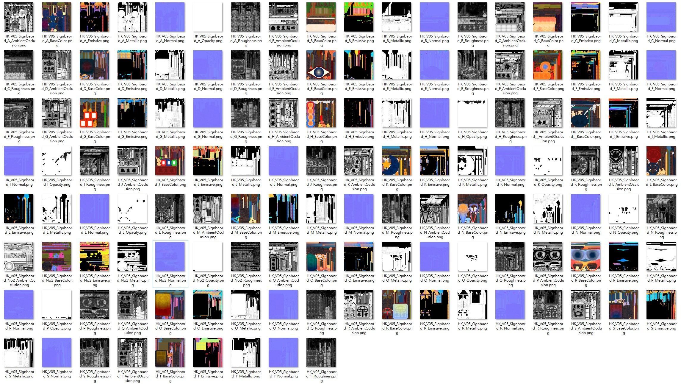 Hong Kong Neon Sign V05 Bundle 3D model_7