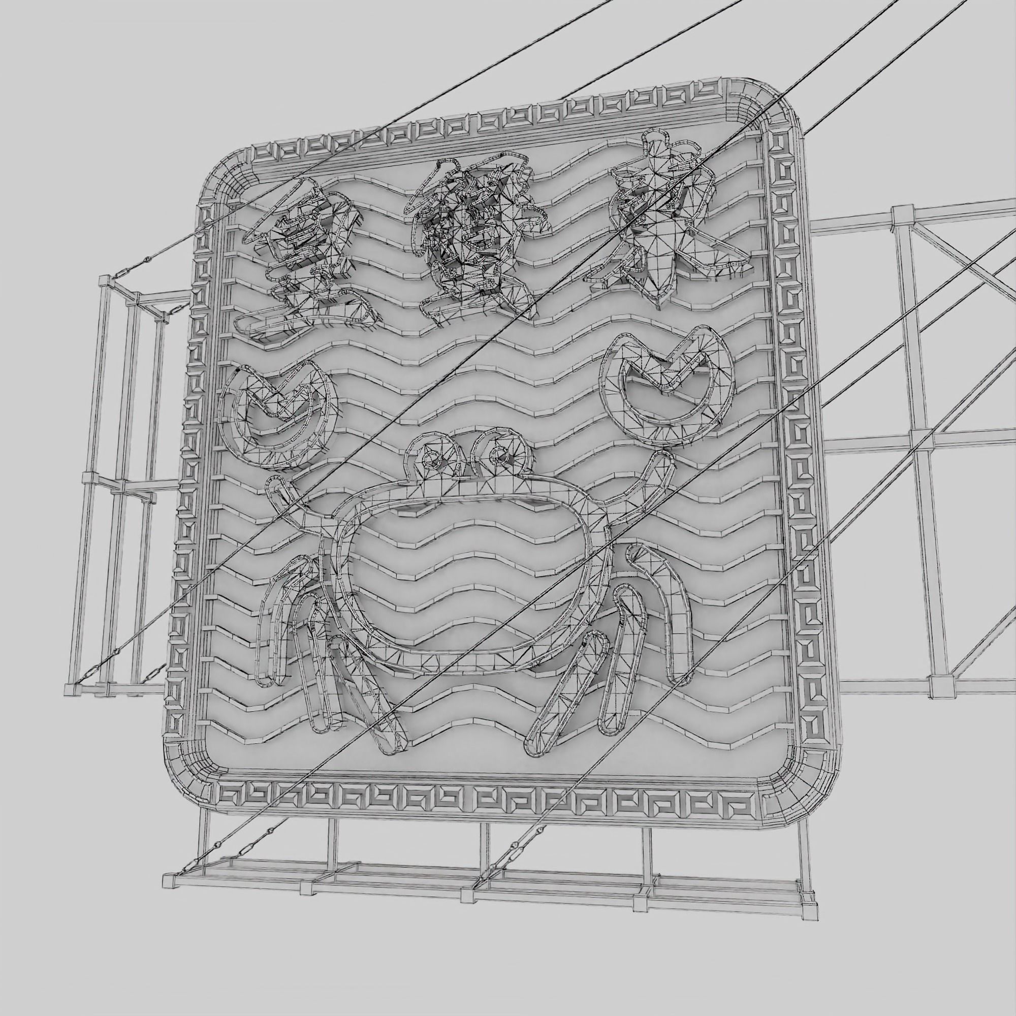 Hong Kong Neon Sign V05 Bundle 3D model_81