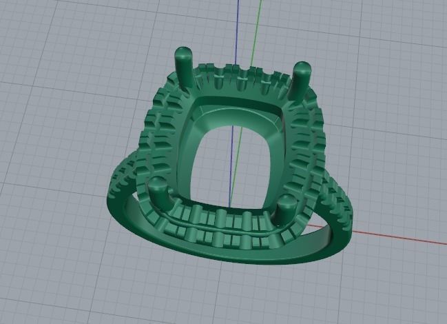 Wedding ring Model 3663 3D print model_2