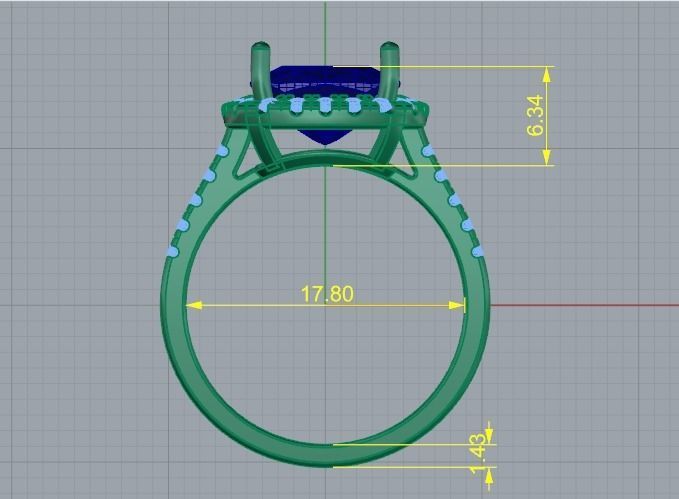 Wedding ring Model 3663 3D print model_5