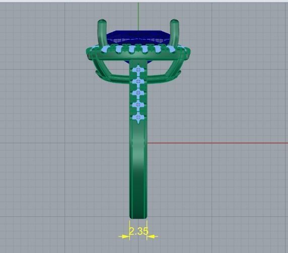 Wedding ring Model 3663 3D print model_7