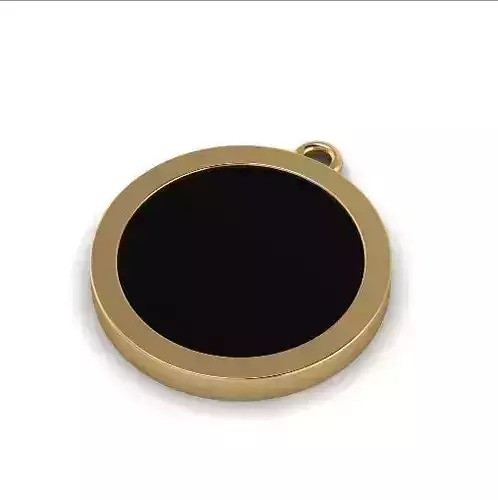 Round pendant with round stone Model 3660