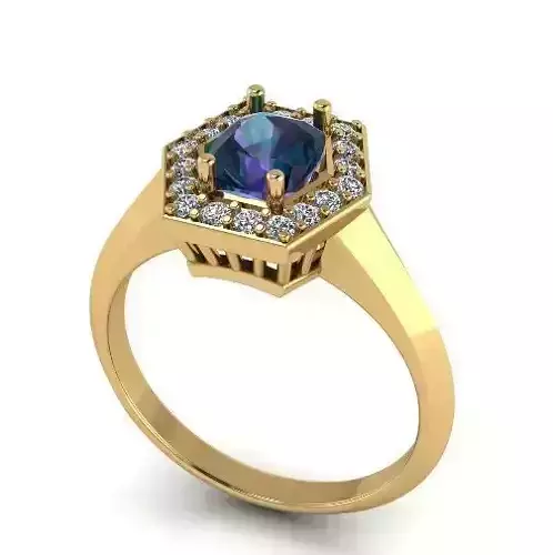 Engagement halo rings Model 3659