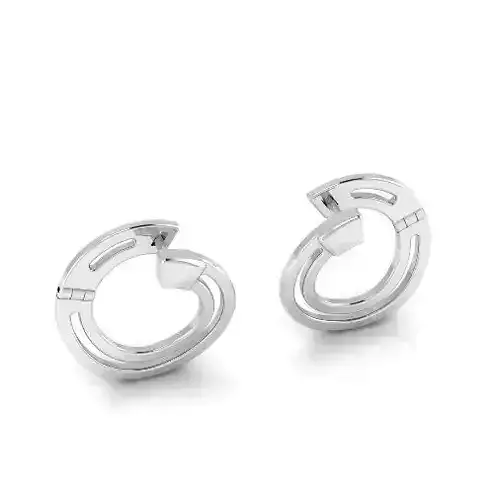 Round Earrings Model 3654