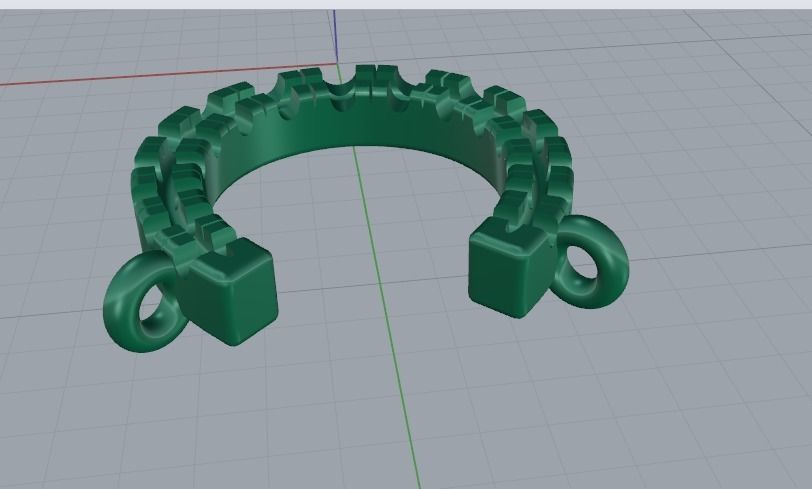 Horseshoe pendant Model 3645 3D print model_4
