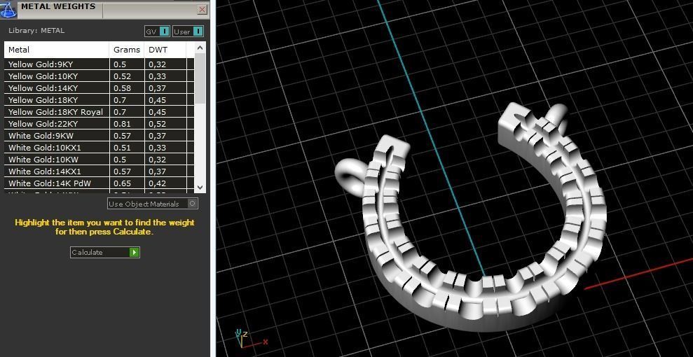 Horseshoe pendant Model 3645 3D print model_8