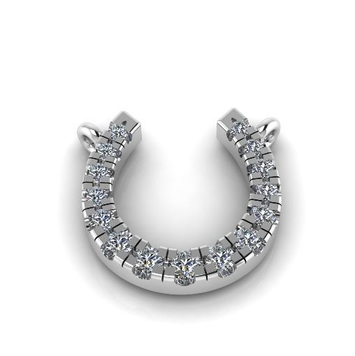 Horseshoe pendant Model 3645 3D print model_1