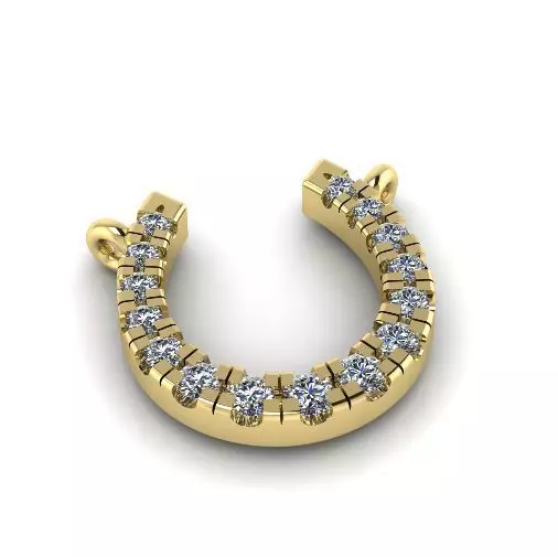 Horseshoe pendant Model 3645 3D print model_0