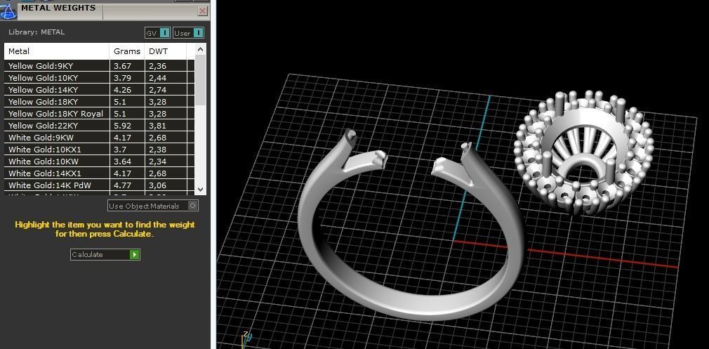 Engagement halo rings Model 3640 3D print model_8