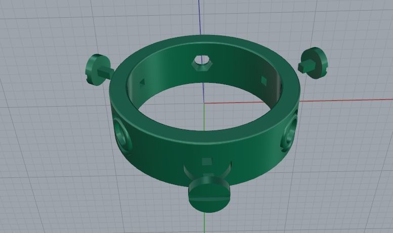 Ring bolt Model 3639 3D print model_4