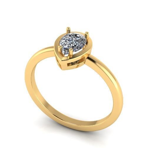 Engagement halo rings Model 3636 3D print model_1