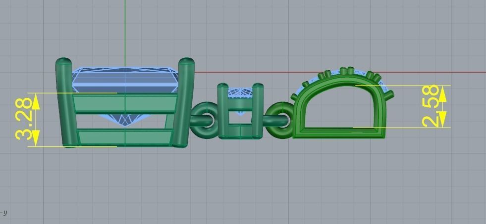 Pendant Model 3635 3D print model_6