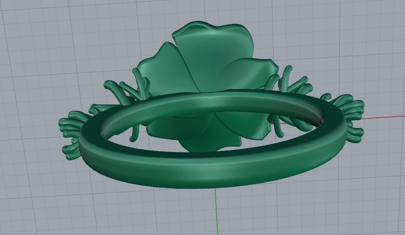 Ring flower Model 3625 3D print model_4