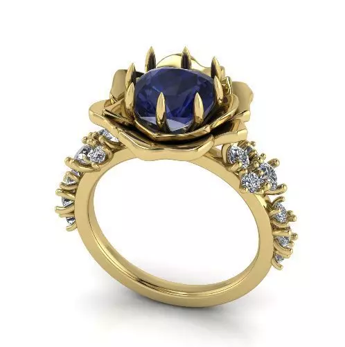 Ring flower Model 3625 3D print model_0