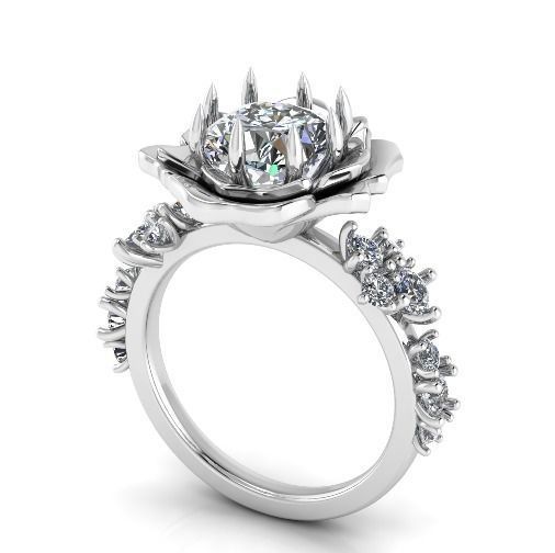 Ring flower Model 3625 3D print model_1