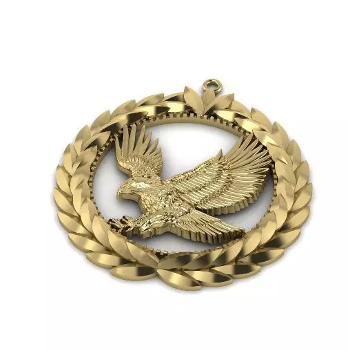 Eagle pendant Model 3622 3D print model_0