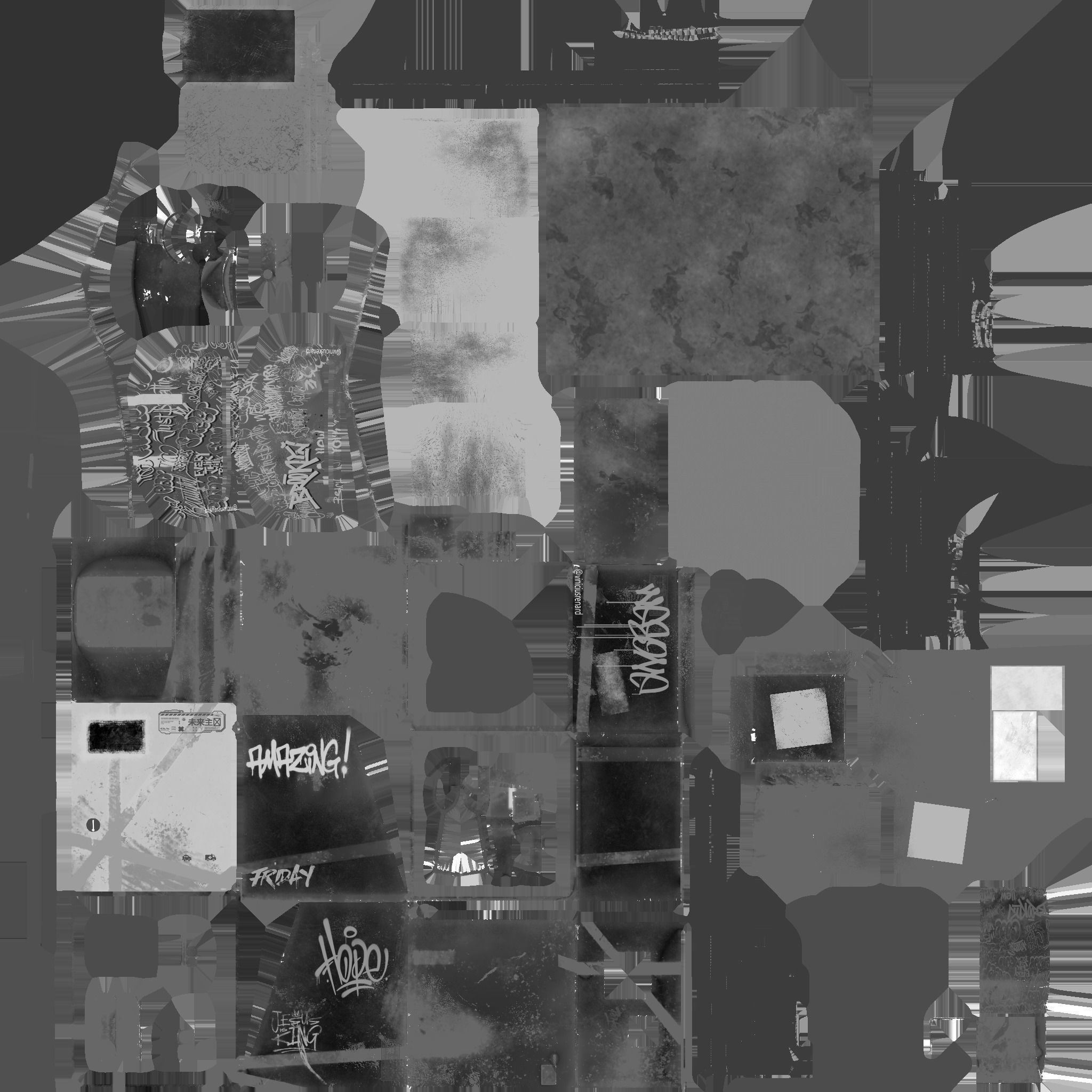 Cyberpunk Phone Cabin Low-poly 3D model_12