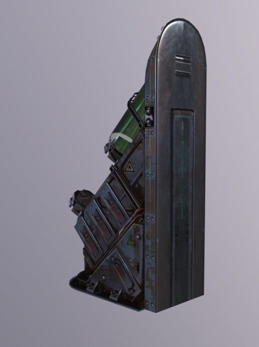 Fluid Receiver  Low-poly 3D model_4