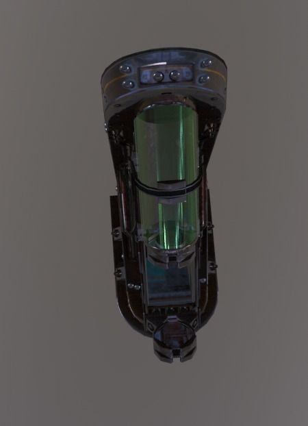 Fluid Receiver  Low-poly 3D model_5