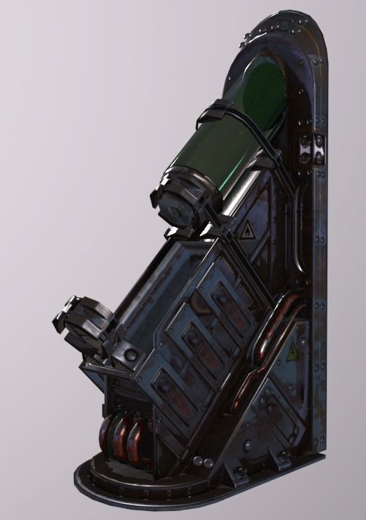 Fluid Receiver  Low-poly 3D model_3