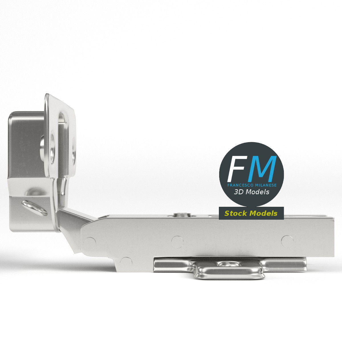 Cabinet hinge 3D model_4