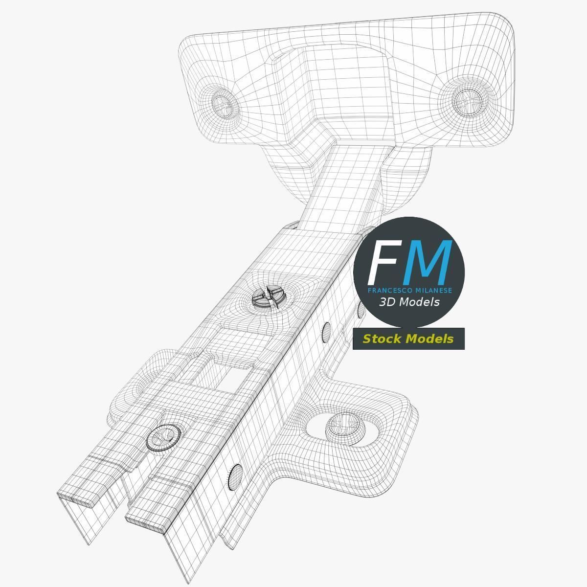 Cabinet hinge 3D model_7