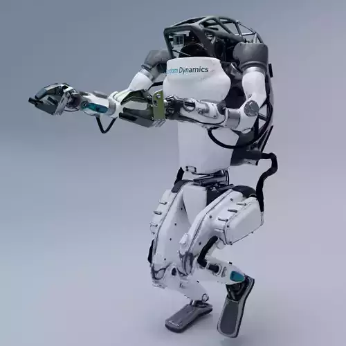 Atlas Robot Boston Dynamics full rigged animated 3D model
