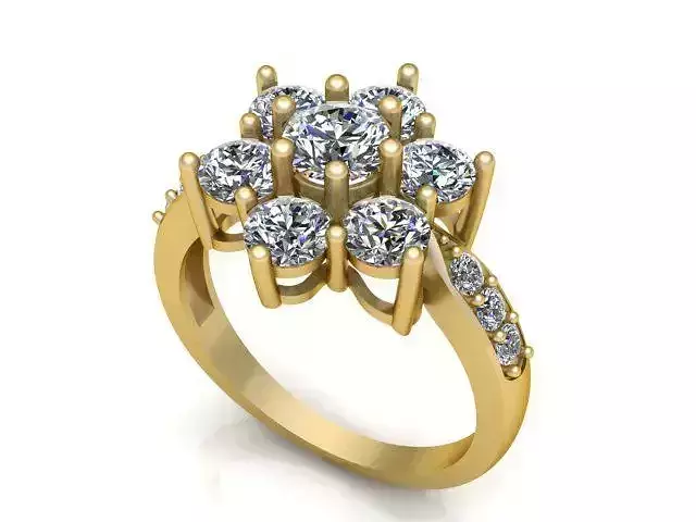 Diamond Ring Jewellery for Women 3D print model