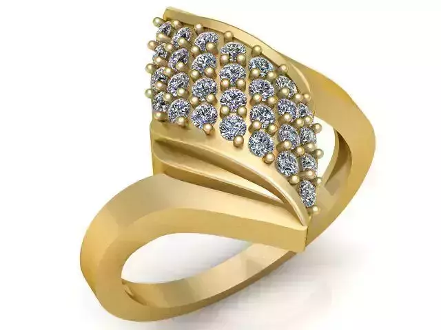 Diamond Ring Jewellery for Women 3D print model