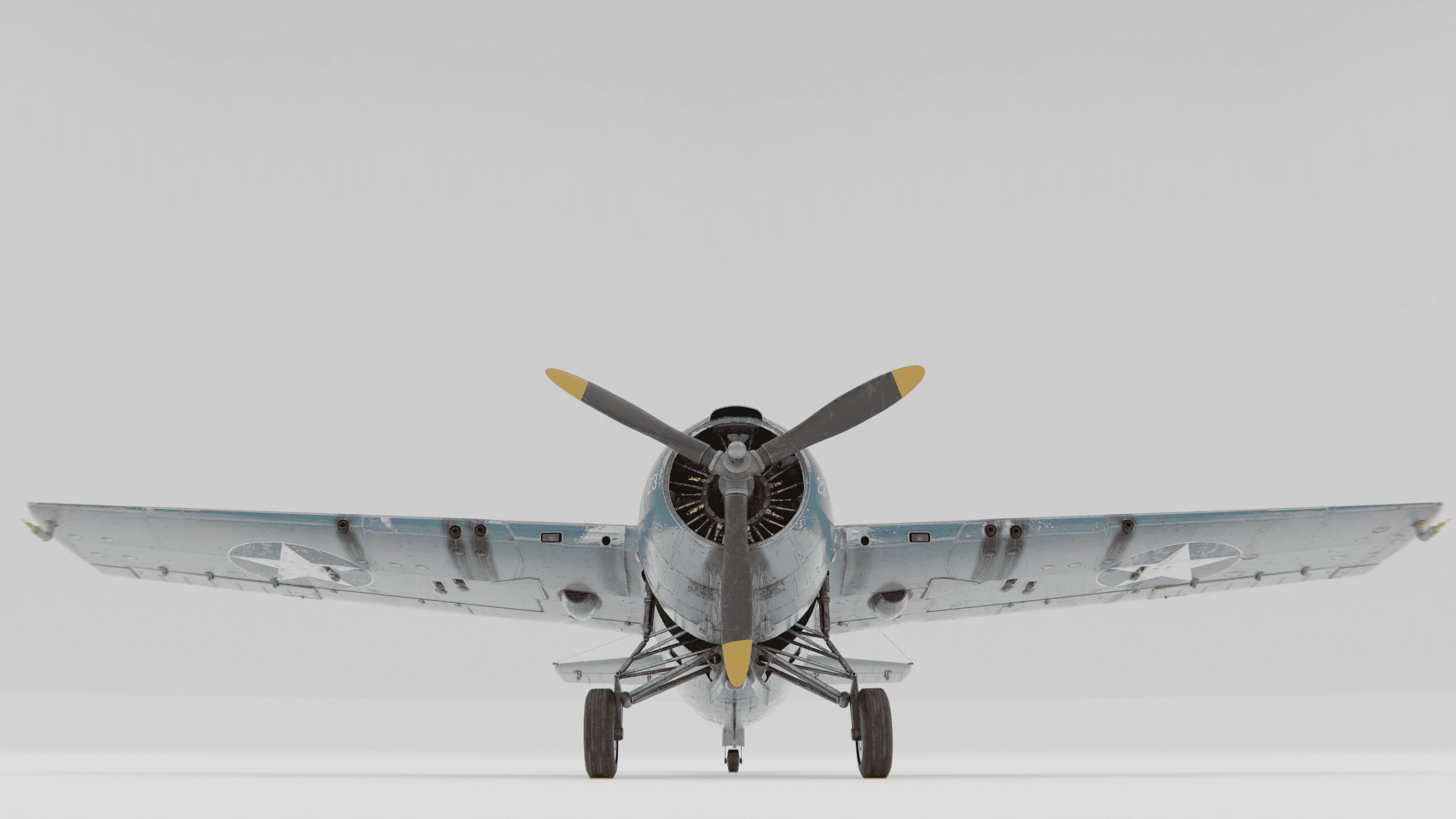 F4F Wildcat Fighter 1940-1945 3D model_3